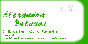 alexandra moldvai business card